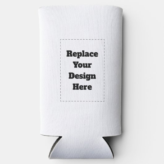 Create Your Own white  スリム缶クーラー (正面)