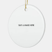 Create Your Own white セラミックオーナメント (左)