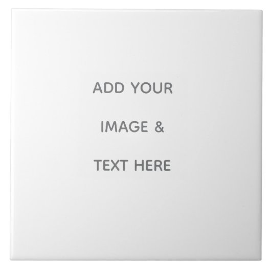 Create Your Own white  タイル (正面)