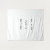 Create Your Own white  タペストリー (正面(横))