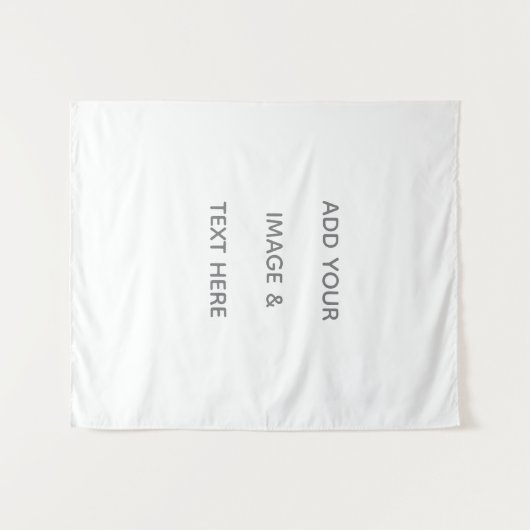 Create Your Own white タペストリー (正面(横))