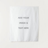 Create Your Own white  タペストリー (正面)