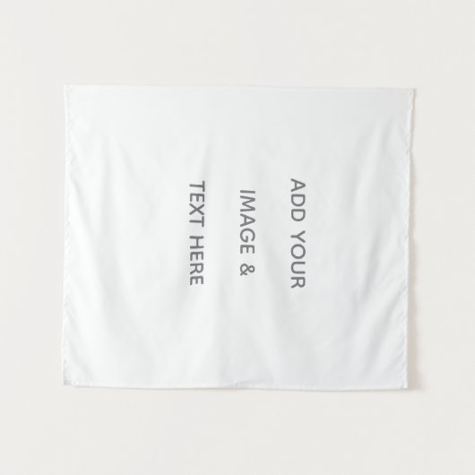 Create Your Own white タペストリー (正面(横))