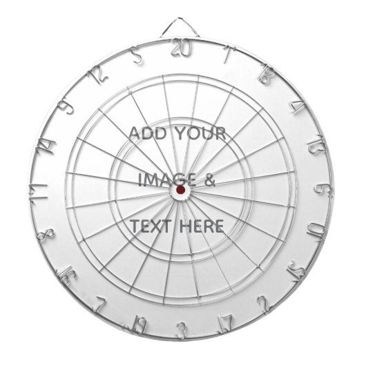 Create Your Own white  ダーツボード (正面)