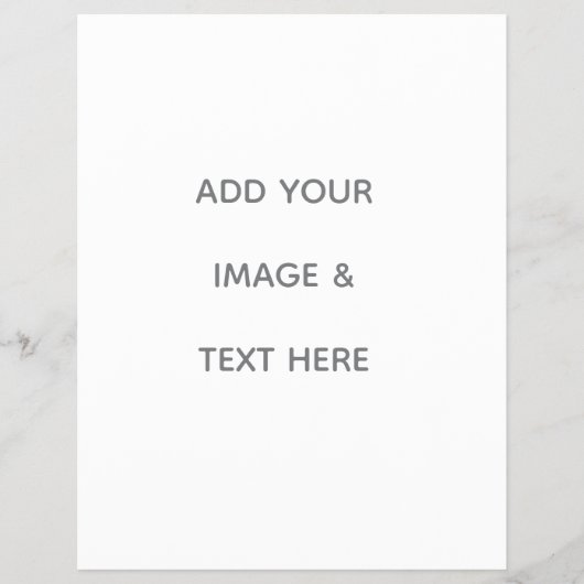 Create Your Own white  チラシ (正面)