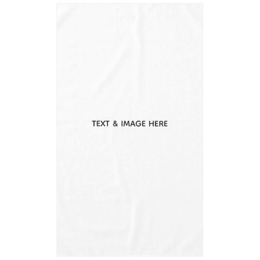 Create Your Own white テーブルクロス (正面)