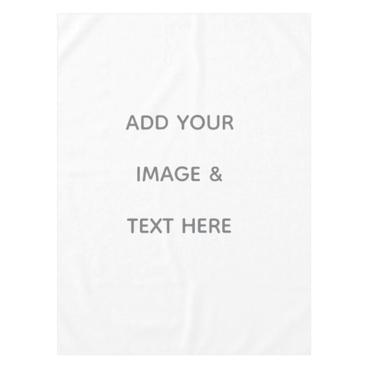 Create Your Own white  テーブルクロス (正面)