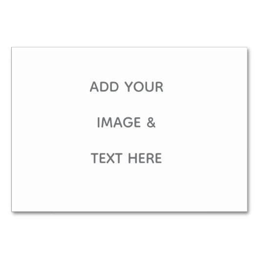 Create Your Own white  テーブルナンバー (正面)