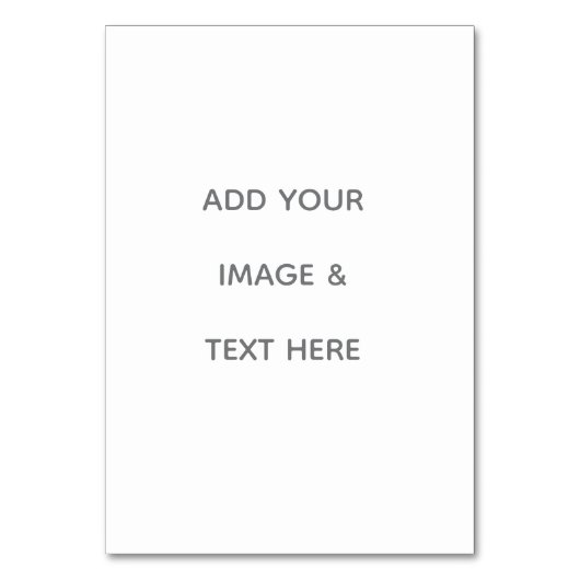 Create Your Own white  テーブルナンバー (正面)