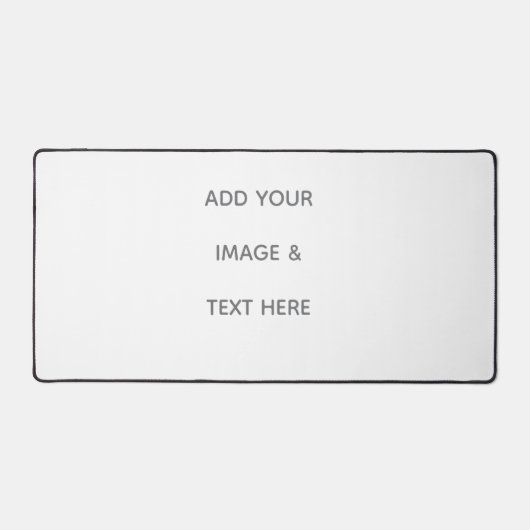 Create Your Own white  デスクマット (正面)