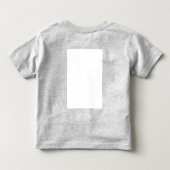 Create Your Own white  トドラーTシャツ (裏面)