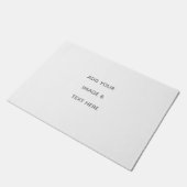 Create Your Own white  ドアマット (アングル)