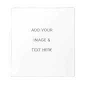 Create Your Own white  ノートパッド (正面)