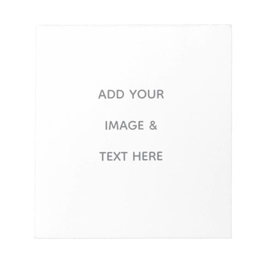 Create Your Own white  ノートパッド (正面)