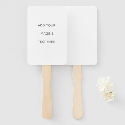 Create Your Own white  ハンドファン (正面&裏面)