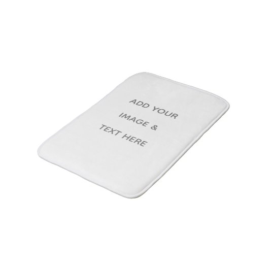 Create Your Own white  バスマット (アングル)