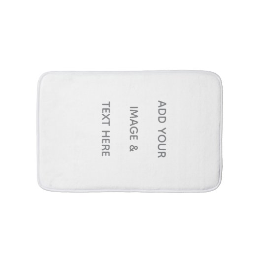 Create Your Own white バスマット (正面)