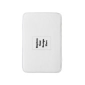 Create Your Own white  バスマット (正面縦)