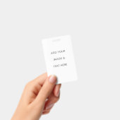 Create Your Own white  バッジ (手持ち)