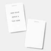 Create Your Own white  バッジ (正面＆裏面)