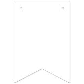 Create Your Own white  バンティングフラッグ (第1の旗)