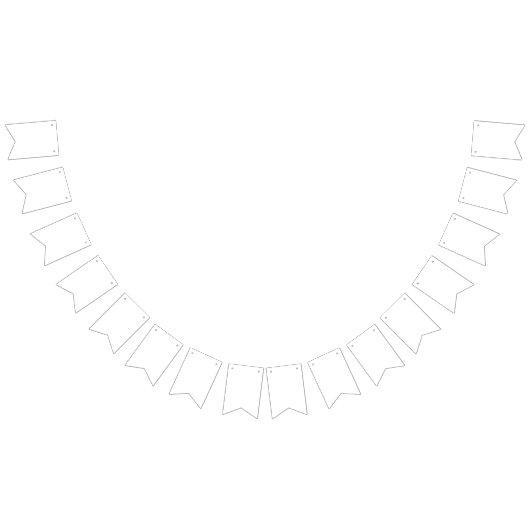  Create Your Own white バンティングフラッグ (全)