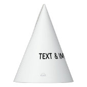 Create Your Own white パーティーハット (左)