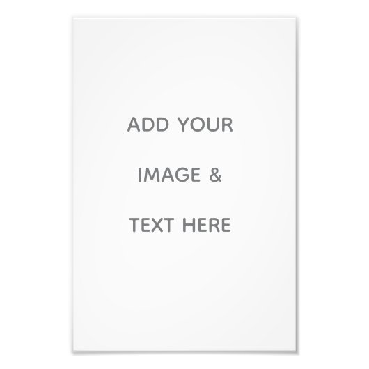 Create Your Own white  フォトプリント (正面)