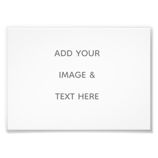 Create Your Own white  フォトプリント (正面)