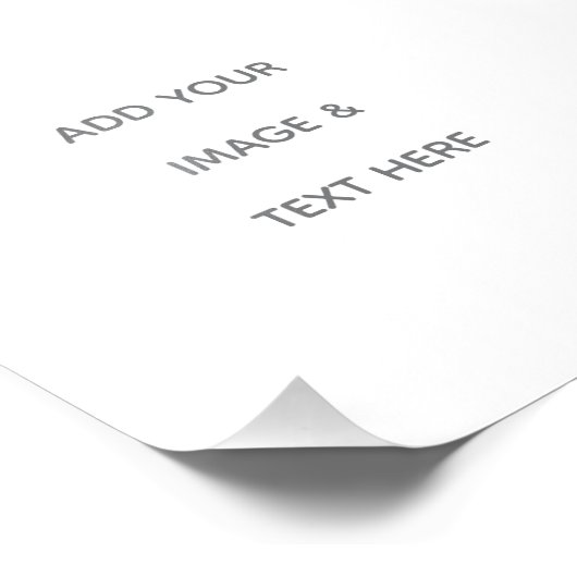 Create Your Own white  フォトプリント (角)