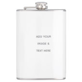 Create Your Own white  フラスク (正面)
