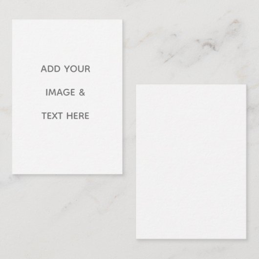 Create Your Own white プレイスカード (正面/裏面)