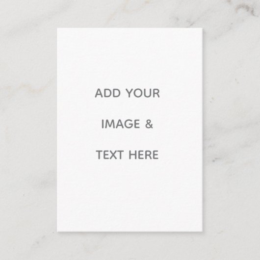 Create Your Own white  プレイスカード (正面)