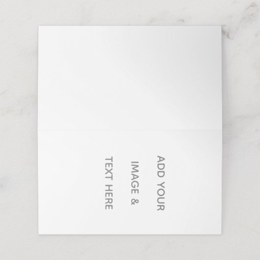 Create Your Own white  プレイスカード (外部開封)