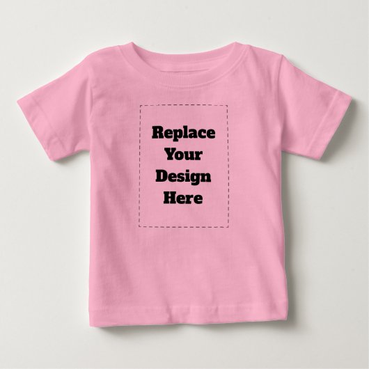 Create Your Own white  ベビーTシャツ (正面)