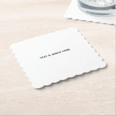 Create Your Own white ペーパーコースター (アングル)