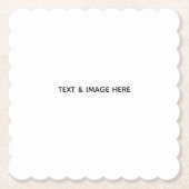 Create Your Own white ペーパーコースター (正面)