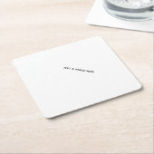 Create Your Own white ペーパーコースター (アングル)