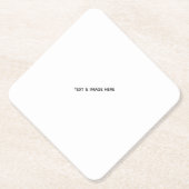 Create Your Own white ペーパーコースター (正面)