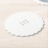 Create Your Own white ペーパーコースター (アングル)