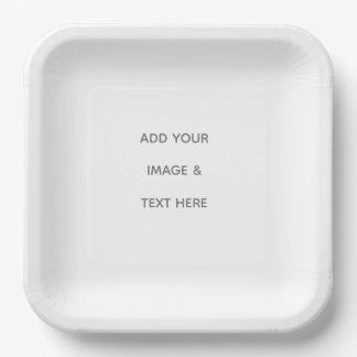 Create Your Own white  ペーパープレート