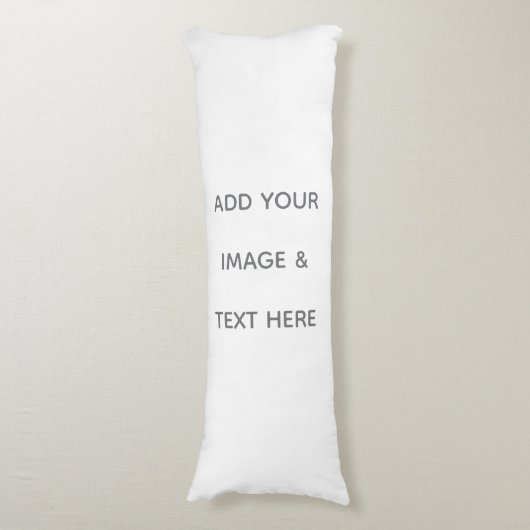 Create Your Own white  ボディピロー (正面縦)
