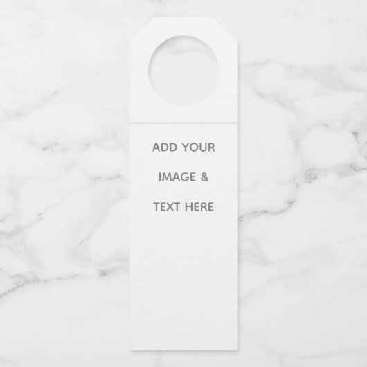 Create Your Own white  ボトルネックタグ (正面)