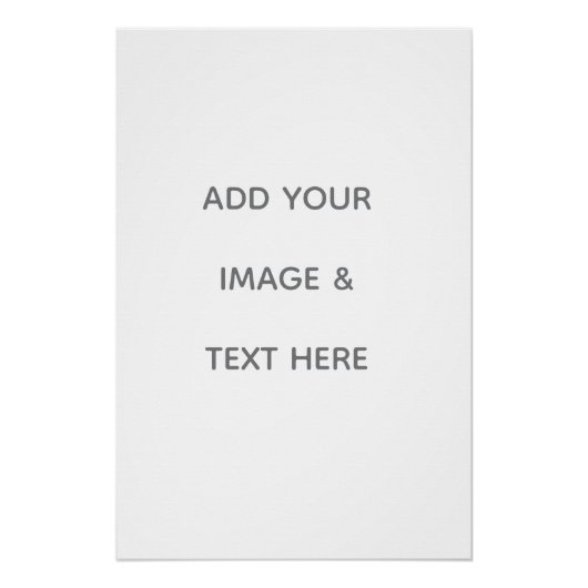 Create Your Own white  ポスター (正面)