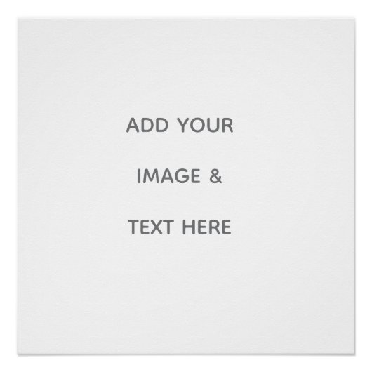 Create Your Own white  ポスター (正面)