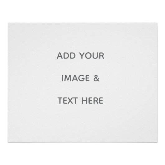 Create Your Own white  ポスター (正面)