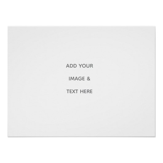 Create Your Own white  ポスター (正面)