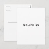 Create Your Own white ポストカード (正面/裏面)