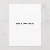 Create Your Own white ポストカード (正面)