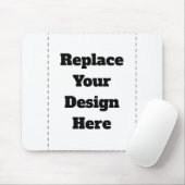 Create Your Own white  マウスパッド (マウス)
